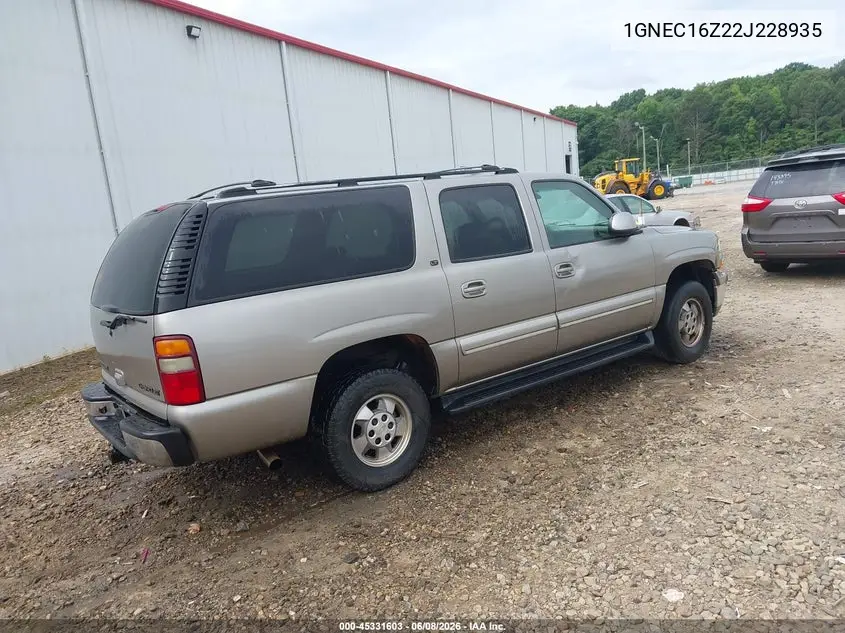 1GNEC16Z22J228935 2002 Chevrolet Suburban 1500 Lt