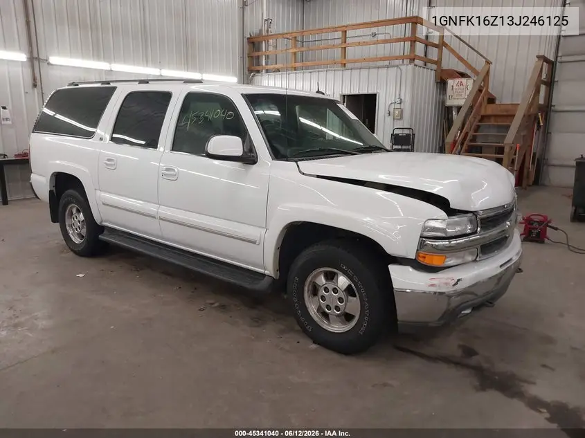 2003 Chevrolet Suburban 1500 Lt VIN: 1GNFK16Z13J246125 Lot: 45341040