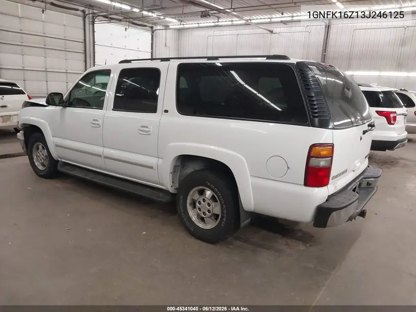2003 Chevrolet Suburban 1500 Lt VIN: 1GNFK16Z13J246125 Lot: 45341040