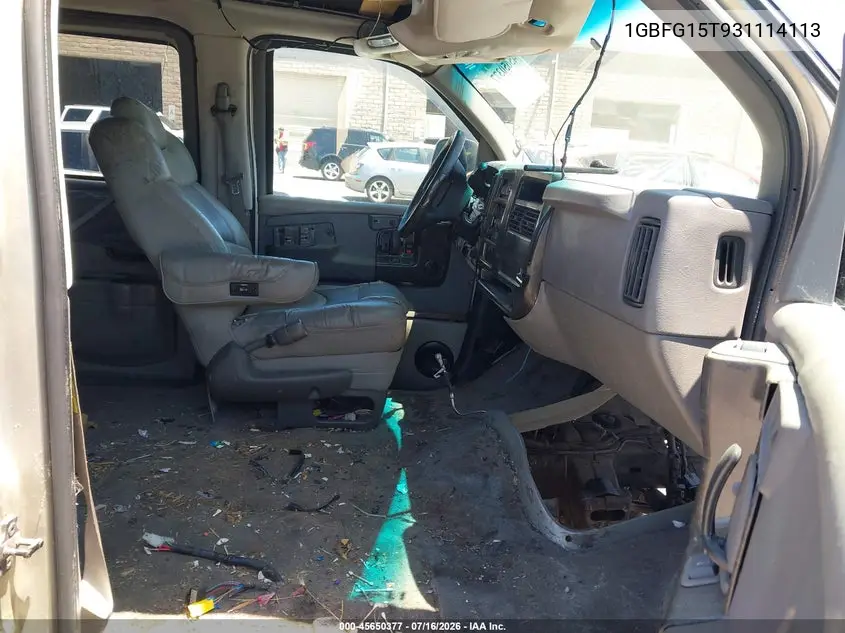 2003 Chevrolet Express Upfitter VIN: 1GBFG15T931114113 Lot: 45650377