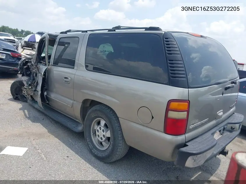 2003 Chevrolet Suburban 1500 Lt VIN: 3GNEC16Z53G272205 Lot: 45669192