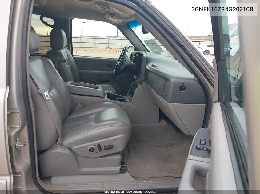 2004 Chevrolet Suburban 1500 Z71 VIN: 3GNFK16Z84G202108 Lot: 45418098