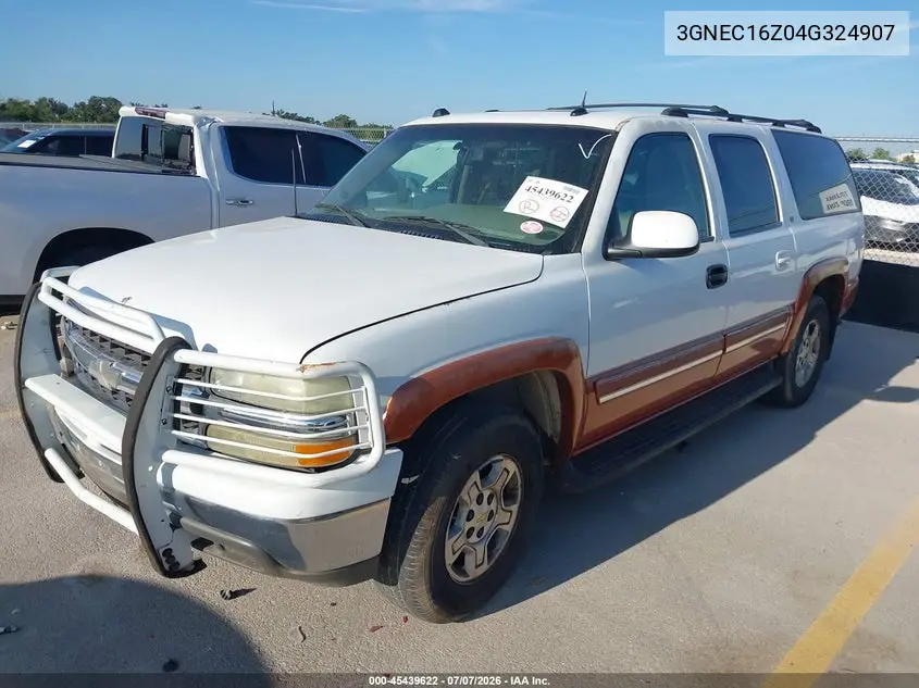 2004 Chevrolet Suburban 1500 Lt VIN: 3GNEC16Z04G324907 Lot: 45439622