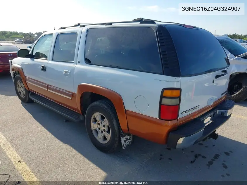 2004 Chevrolet Suburban 1500 Lt VIN: 3GNEC16Z04G324907 Lot: 45439622