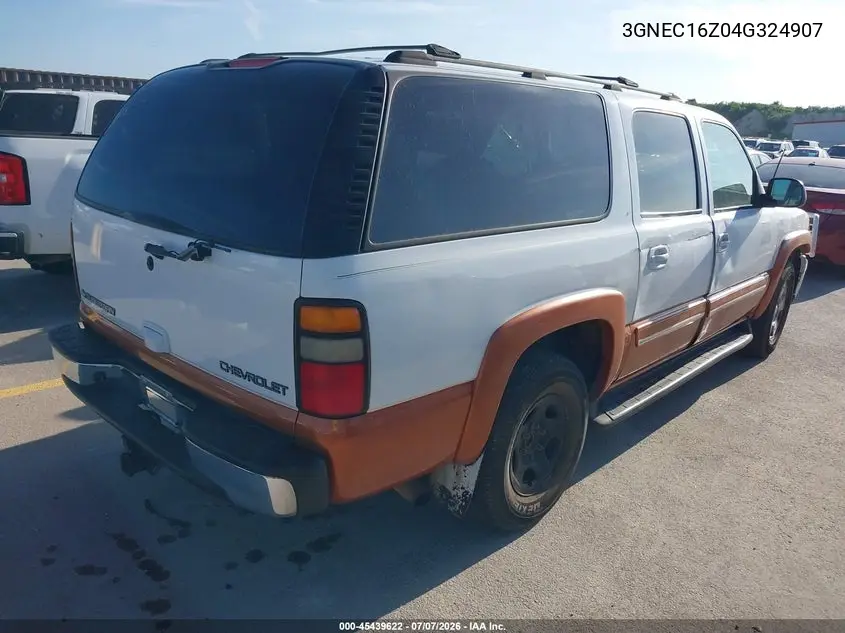 2004 Chevrolet Suburban 1500 Lt VIN: 3GNEC16Z04G324907 Lot: 45439622