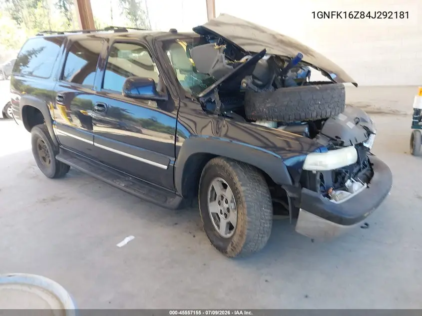 2004 Chevrolet Suburban 1500 Lt VIN: 1GNFK16Z84J292181 Lot: 45557155