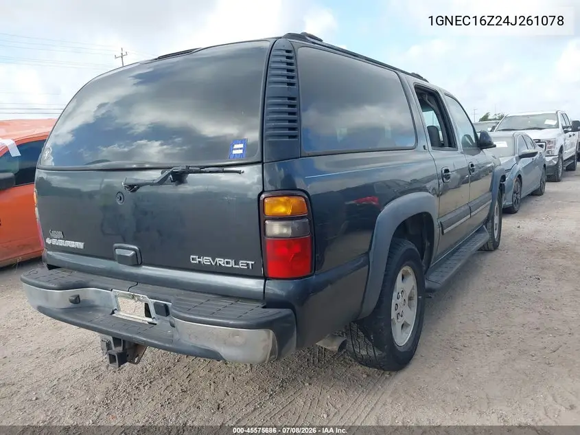 2004 Chevrolet Suburban 1500 Lt VIN: 1GNEC16Z24J261078 Lot: 45575686
