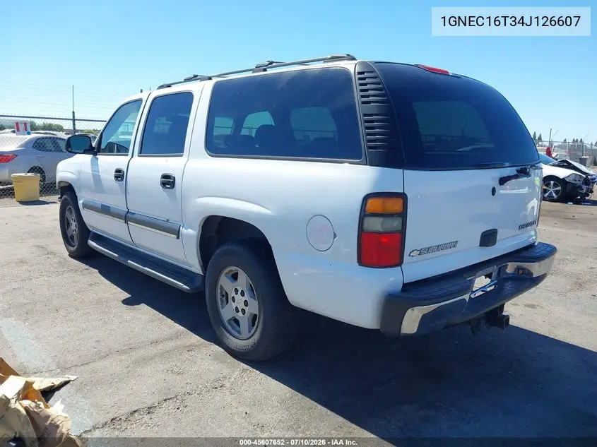 2004 Chevrolet Suburban 1500 Ls VIN: 1GNEC16T34J126607 Lot: 45607652