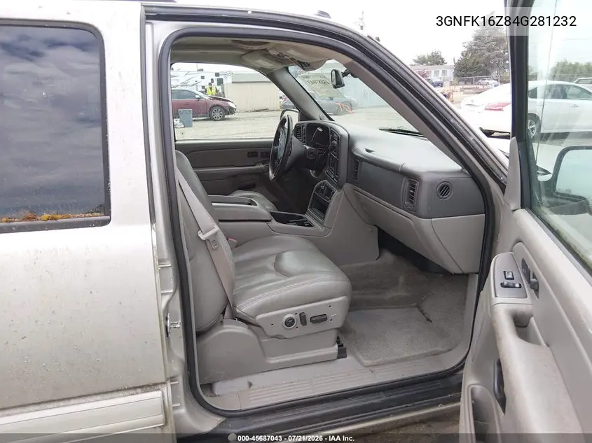 2004 Chevrolet Suburban 1500 Lt VIN: 3GNFK16Z84G281232 Lot: 45687043