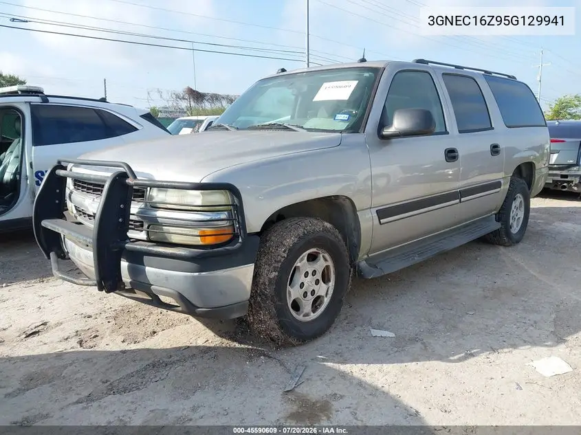 2005 Chevrolet Suburban 1500 Ls VIN: 3GNEC16Z95G129941 Lot: 45590609