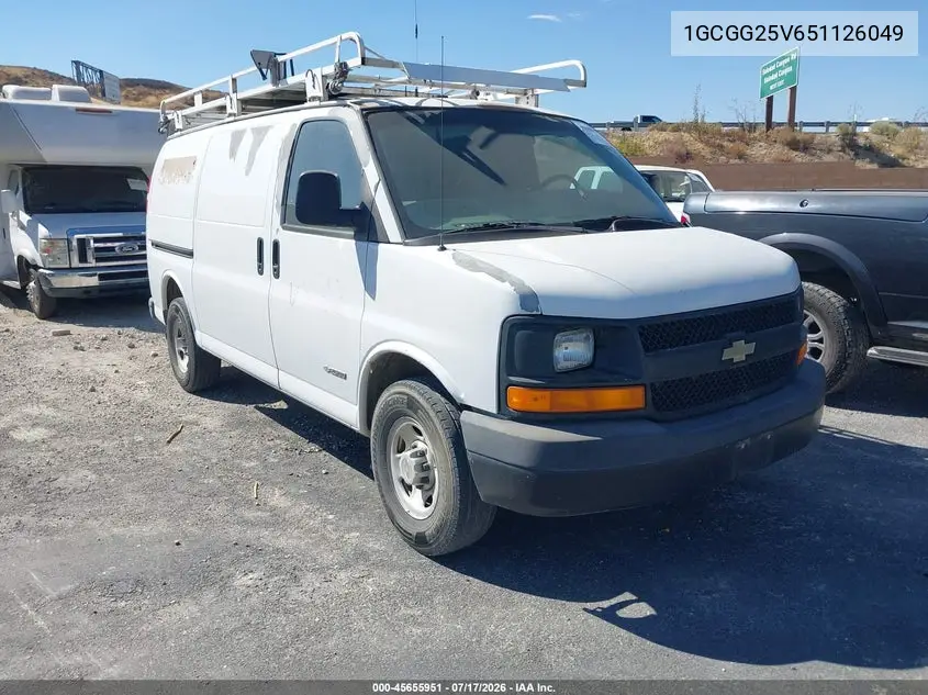 2005 Chevrolet Express VIN: 1GCGG25V651126049 Lot: 45655951