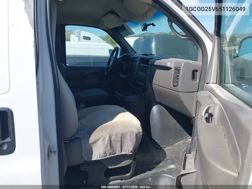 2005 Chevrolet Express VIN: 1GCGG25V651126049 Lot: 45655951