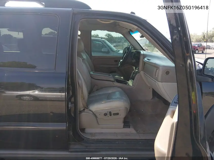 2005 Chevrolet Suburban 1500 Z71 VIN: 3GNFK16Z05G196418 Lot: 45668877