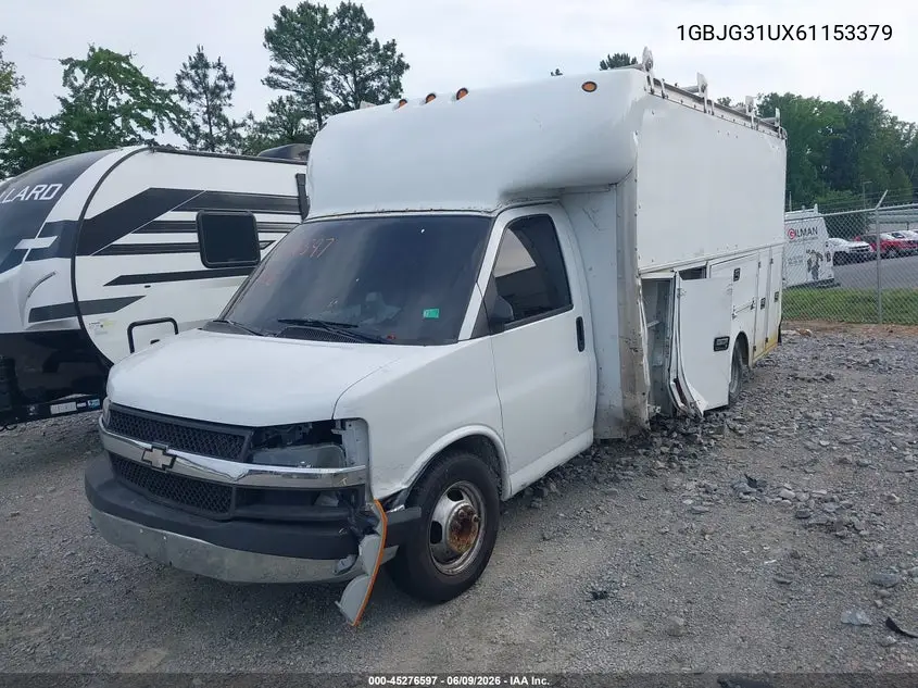 2006 Chevrolet Express Cutaway Work Van VIN: 1GBJG31UX61153379 Lot: 45276597