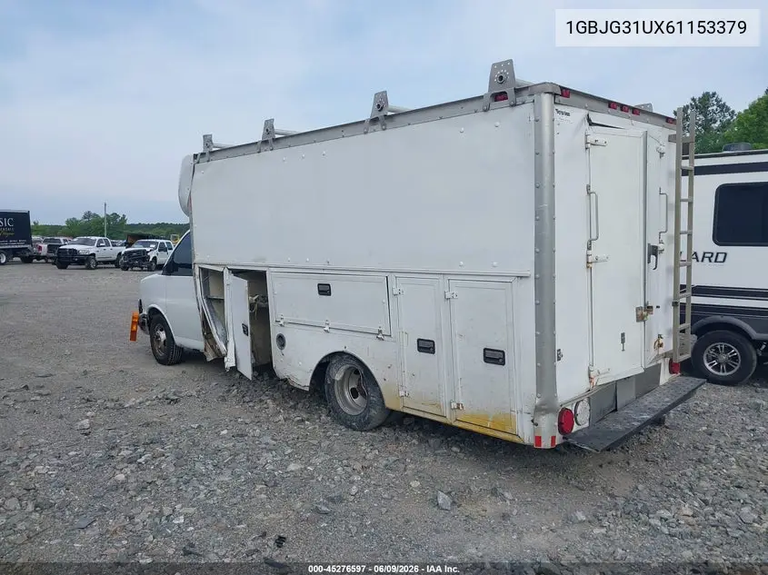 2006 Chevrolet Express Cutaway Work Van VIN: 1GBJG31UX61153379 Lot: 45276597