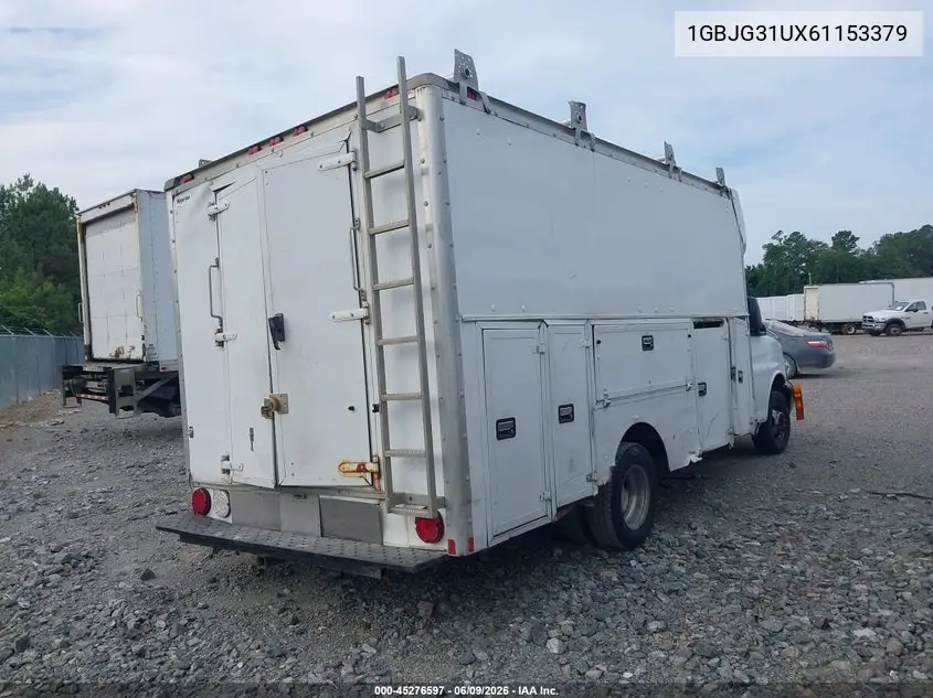 2006 Chevrolet Express Cutaway Work Van VIN: 1GBJG31UX61153379 Lot: 45276597