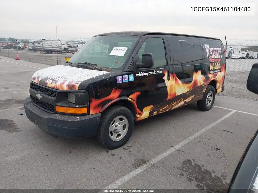 2006 Chevrolet Express Work Van VIN: 1GCFG15X461104480 Lot: 45576545