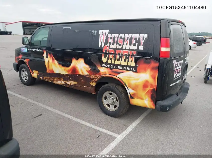 2006 Chevrolet Express Work Van VIN: 1GCFG15X461104480 Lot: 45576545
