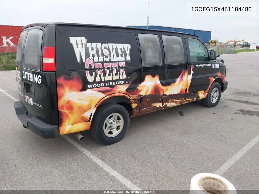 2006 Chevrolet Express Work Van VIN: 1GCFG15X461104480 Lot: 45576545