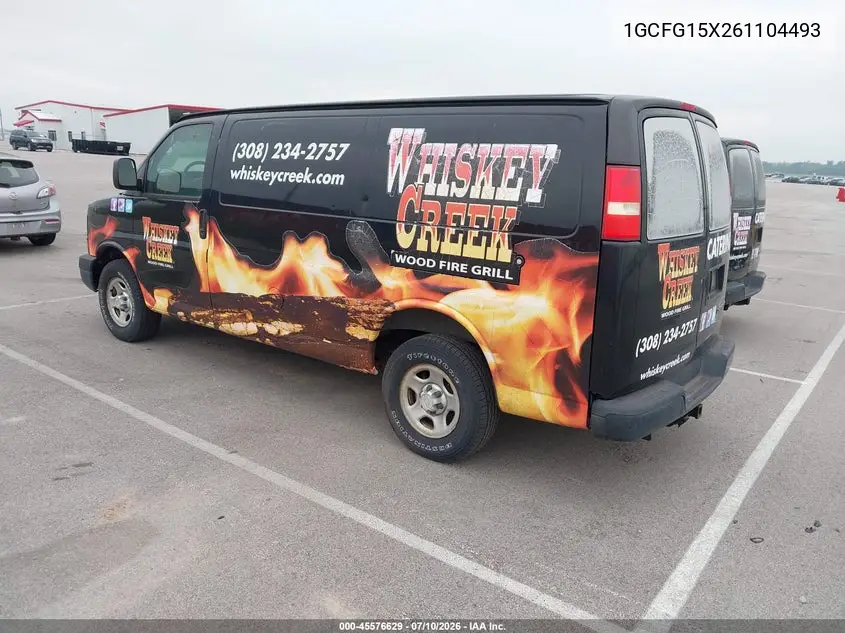 2006 Chevrolet Express Work Van VIN: 1GCFG15X261104493 Lot: 45576629
