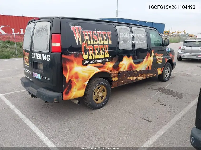2006 Chevrolet Express Work Van VIN: 1GCFG15X261104493 Lot: 45576629