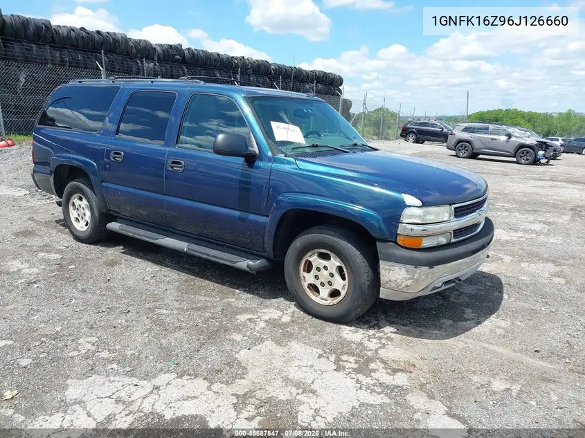 2006 Chevrolet Suburban 1500 Ls VIN: 1GNFK16Z96J126660 Lot: 45587847