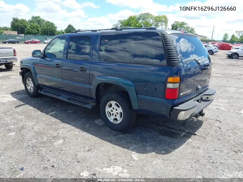 2006 Chevrolet Suburban 1500 Ls VIN: 1GNFK16Z96J126660 Lot: 45587847