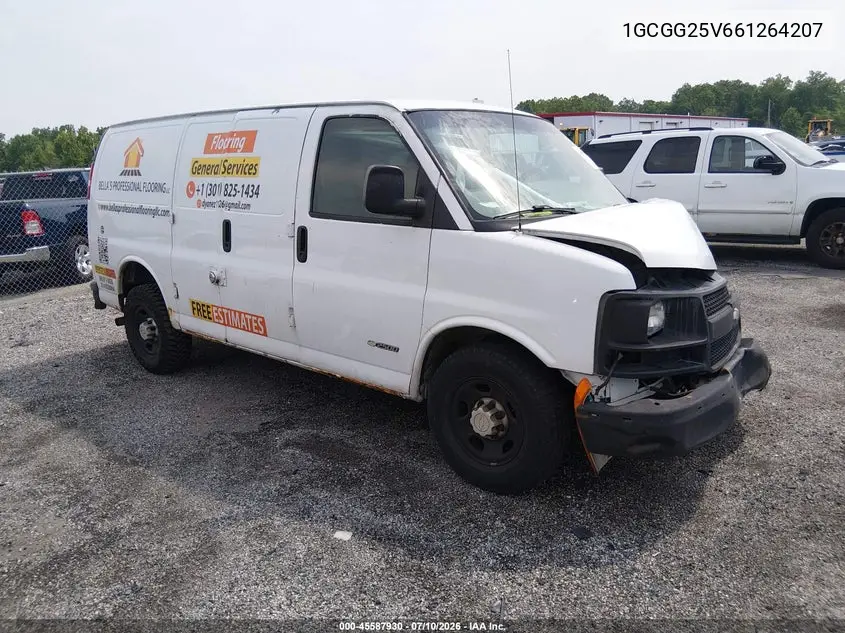 2006 Chevrolet Express Work Van VIN: 1GCGG25V661264207 Lot: 45587930