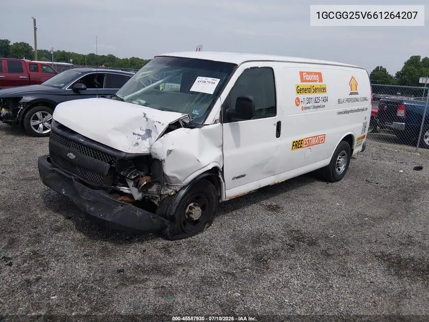 2006 Chevrolet Express Work Van VIN: 1GCGG25V661264207 Lot: 45587930