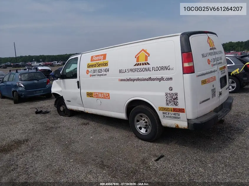 2006 Chevrolet Express Work Van VIN: 1GCGG25V661264207 Lot: 45587930
