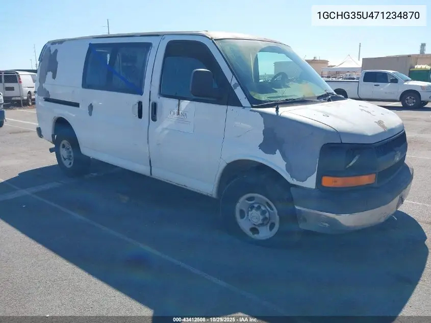1GCHG35U471234870 2007 Chevrolet Express Work Van