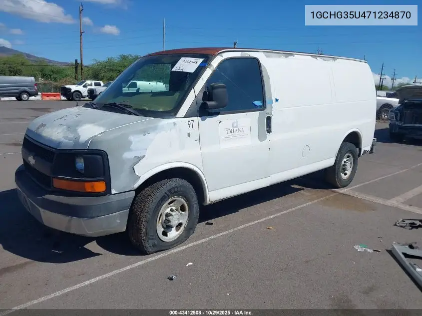 1GCHG35U471234870 2007 Chevrolet Express Work Van