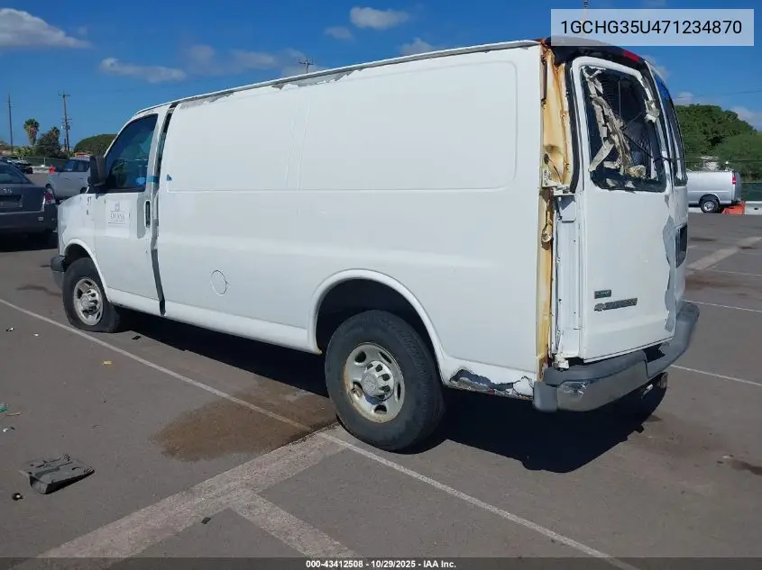 1GCHG35U471234870 2007 Chevrolet Express Work Van