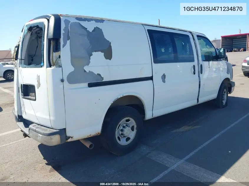 1GCHG35U471234870 2007 Chevrolet Express Work Van