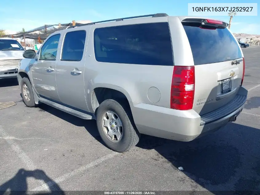 1GNFK163X7J252927 2007 Chevrolet Suburban 1500 Lt
