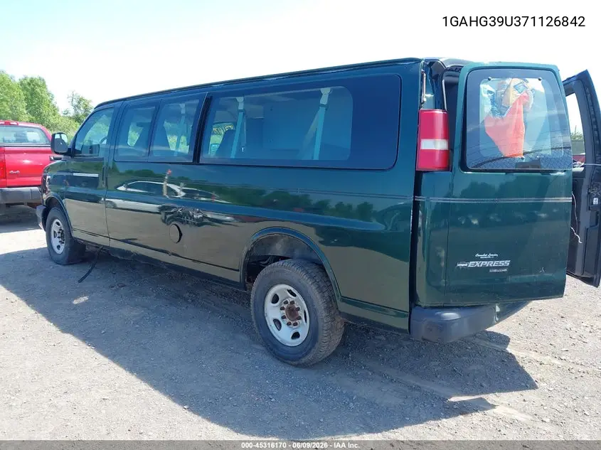 2007 Chevrolet Express Ls VIN: 1GAHG39U371126842 Lot: 45316170