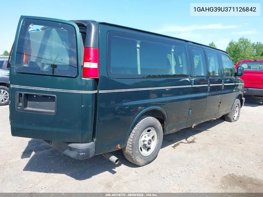 2007 Chevrolet Express Ls VIN: 1GAHG39U371126842 Lot: 45316170