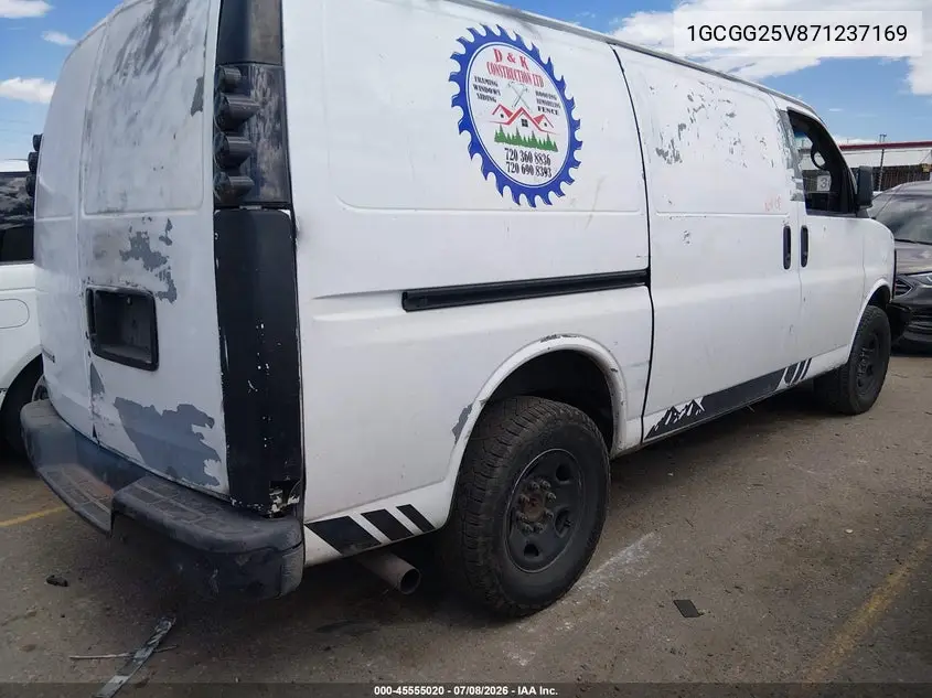 2007 Chevrolet Express Work Van VIN: 1GCGG25V871237169 Lot: 45555020