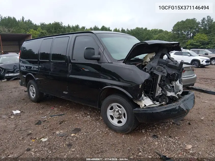 2007 Chevrolet Express Work Van VIN: 1GCFG15X371146494 Lot: 45560677