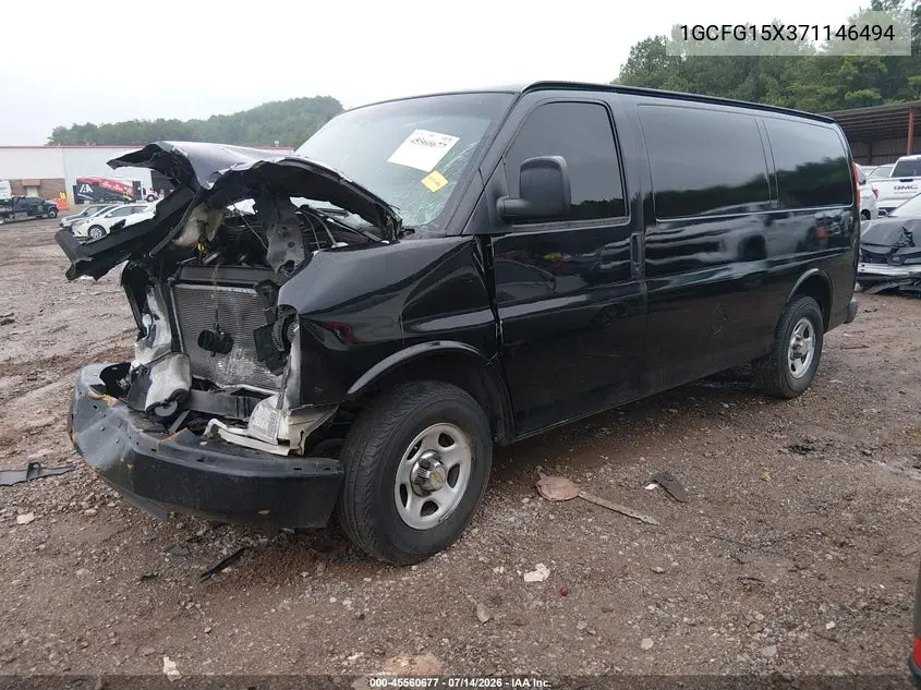 2007 Chevrolet Express Work Van VIN: 1GCFG15X371146494 Lot: 45560677