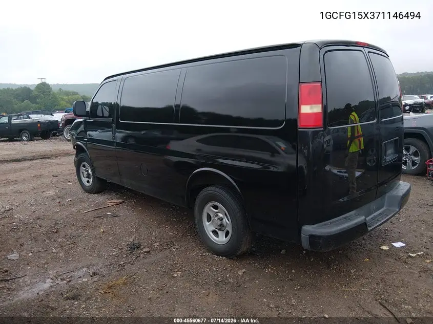 2007 Chevrolet Express Work Van VIN: 1GCFG15X371146494 Lot: 45560677