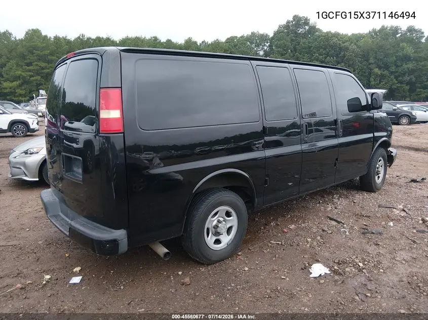 2007 Chevrolet Express Work Van VIN: 1GCFG15X371146494 Lot: 45560677