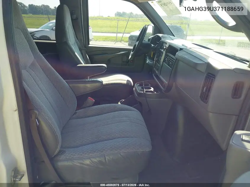 2007 Chevrolet Express Passenger Ls VIN: 1GAHG39U371188659 Lot: 45592075