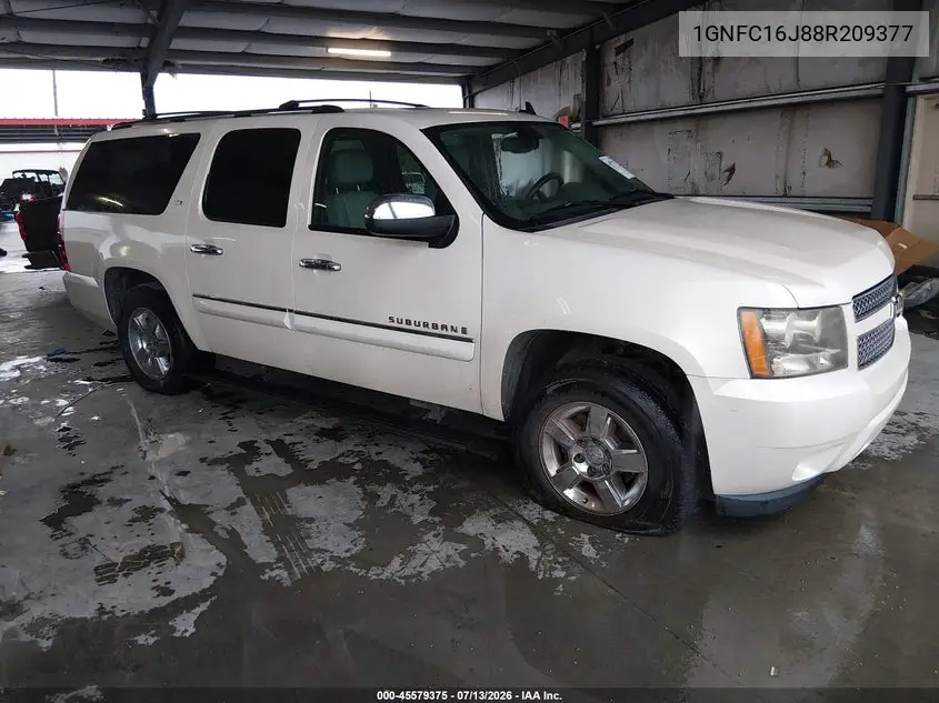 2008 Chevrolet Suburban 1500 Ltz VIN: 1GNFC16J88R209377 Lot: 45579375