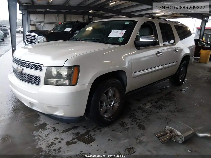 2008 Chevrolet Suburban 1500 Ltz VIN: 1GNFC16J88R209377 Lot: 45579375