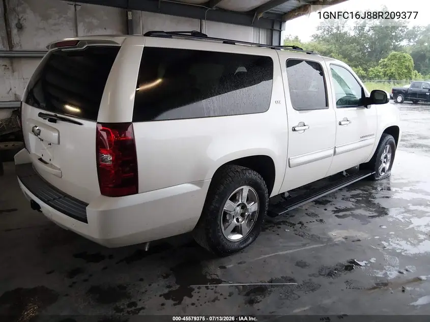 2008 Chevrolet Suburban 1500 Ltz VIN: 1GNFC16J88R209377 Lot: 45579375