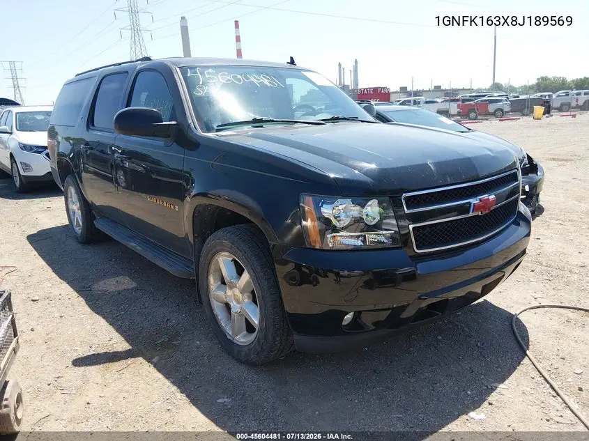 2008 Chevrolet Suburban 1500 Lt VIN: 1GNFK163X8J189569 Lot: 45604481