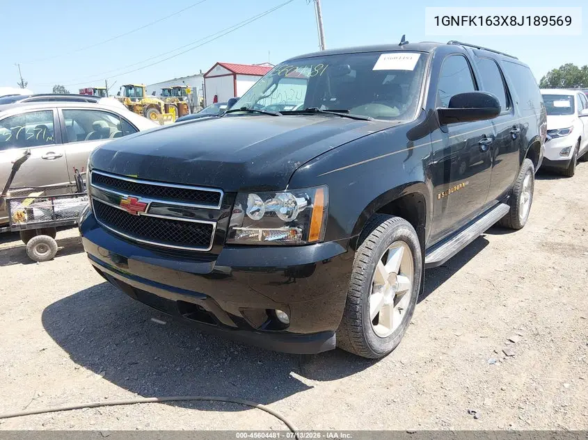 2008 Chevrolet Suburban 1500 Lt VIN: 1GNFK163X8J189569 Lot: 45604481