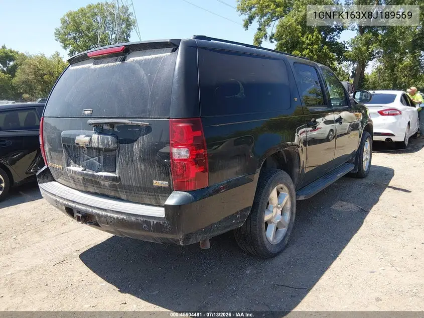 2008 Chevrolet Suburban 1500 Lt VIN: 1GNFK163X8J189569 Lot: 45604481