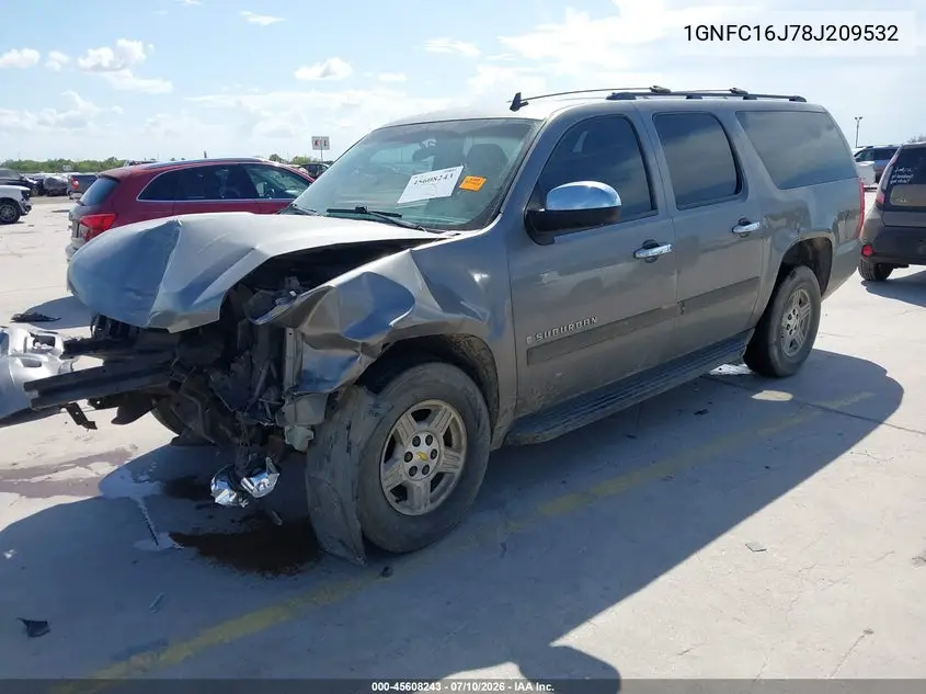 2008 Chevrolet Suburban 1500 Ls VIN: 1GNFC16J78J209532 Lot: 45608243